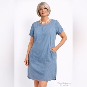 Classic Blue Denim Dress